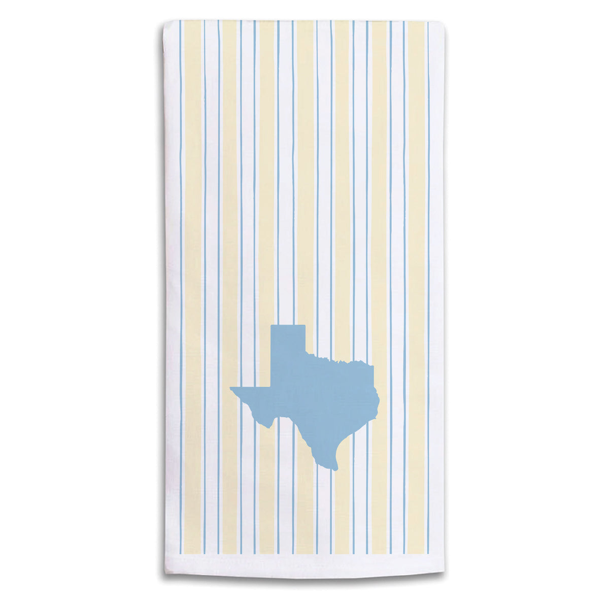 Yellow And Blue State Personalized Tea Towel