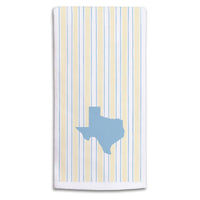Yellow And Blue State Personalized Tea Towel