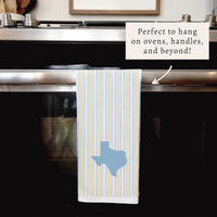 Yellow And Blue State Personalized Tea Towel