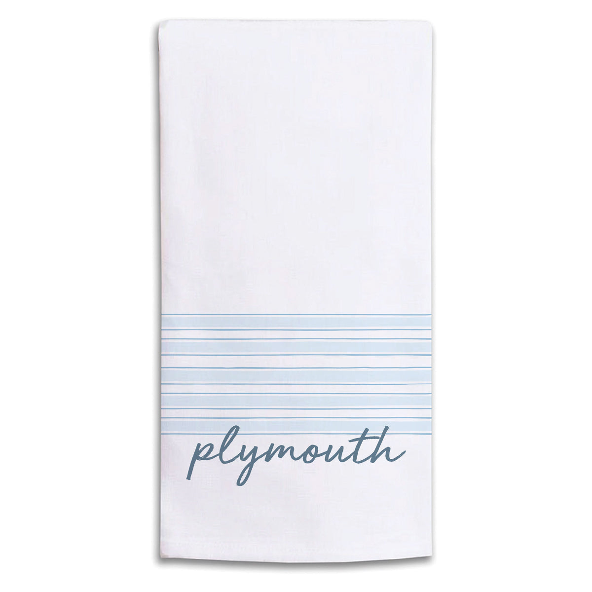 Blue Stripes Personalized Tea Towel