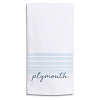 Blue Stripes Personalized Tea Towel