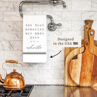 The Best Memories Personalized Tea Towel
