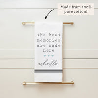 The Best Memories Personalized Tea Towel