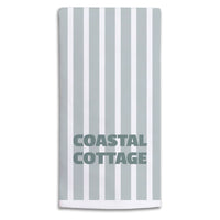 Fog Solid Personalized Tea Towel