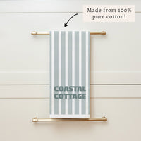 Fog Solid Personalized Tea Towel