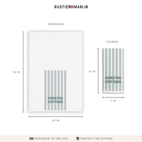 Fog Solid Personalized Tea Towel