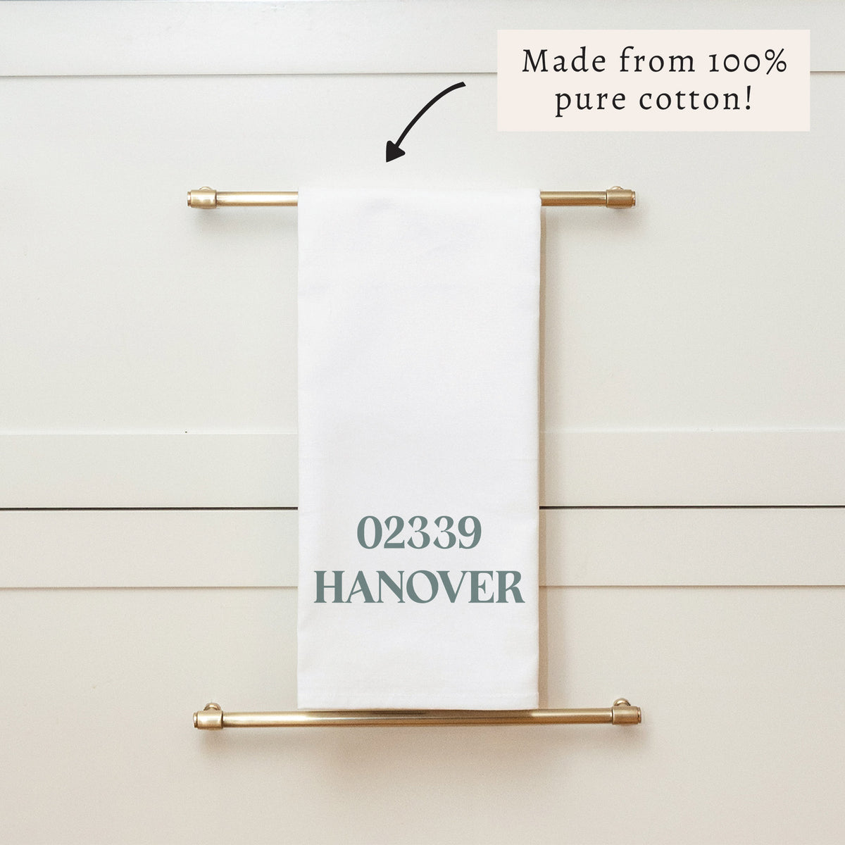 Fog Personalized Tea Towel