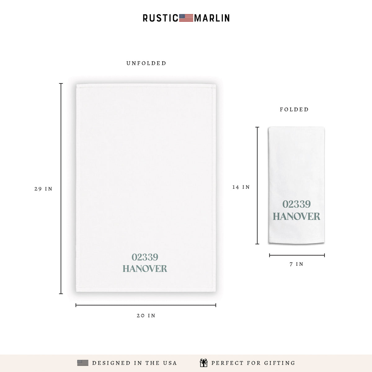 Fog Personalized Tea Towel