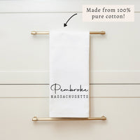 Script Typewriter Personalized Tea Towel