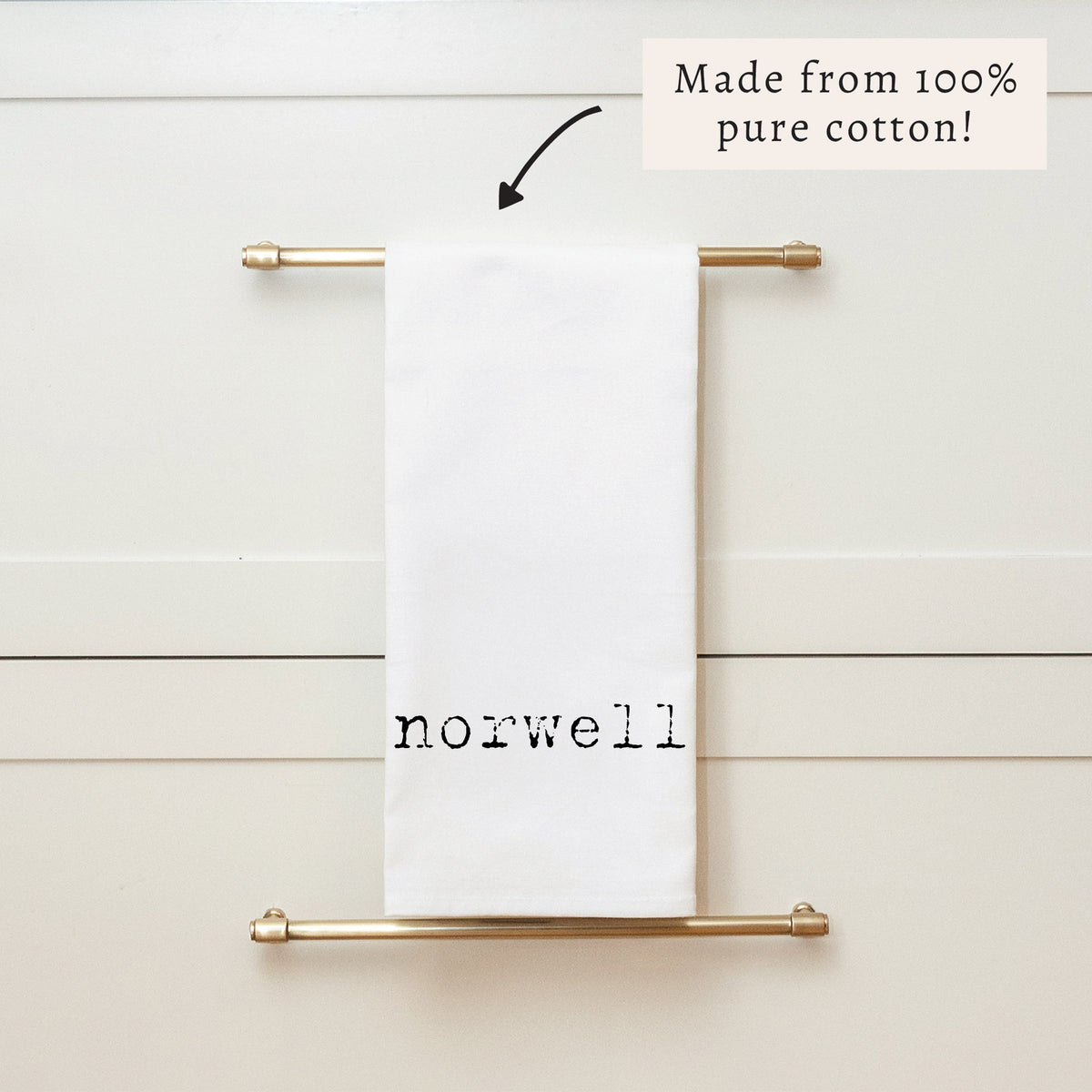 Typewriter Personalized Tea Towel