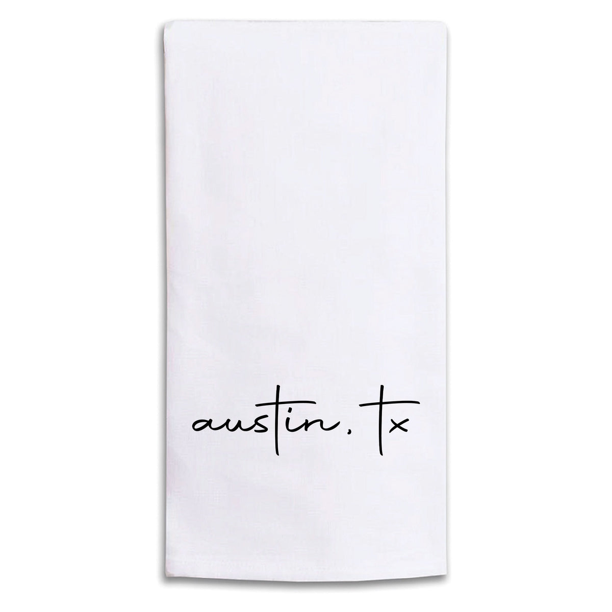 Script Personalized Tea Towel