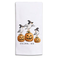 Witch Seagulls Personalized Tea Towel