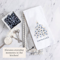 Oyster Tree Personalized Tea Towel