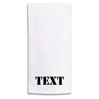 Stencil Personalized Tea Towel