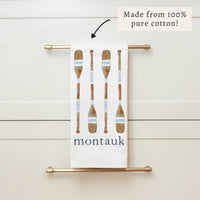 Oars Personalized Tea Towel