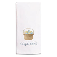 Hydrangea Lemon Basket Personalized Tea Towel