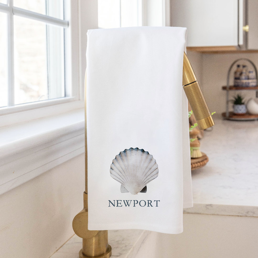 personalized-watercolor-shell-tea-towel