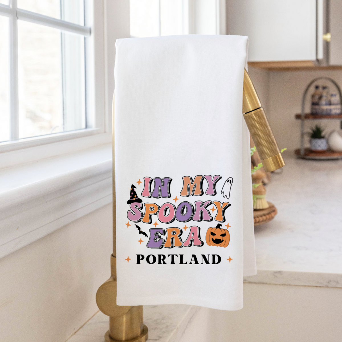 Personalized In my Spooky Era Tea Towel