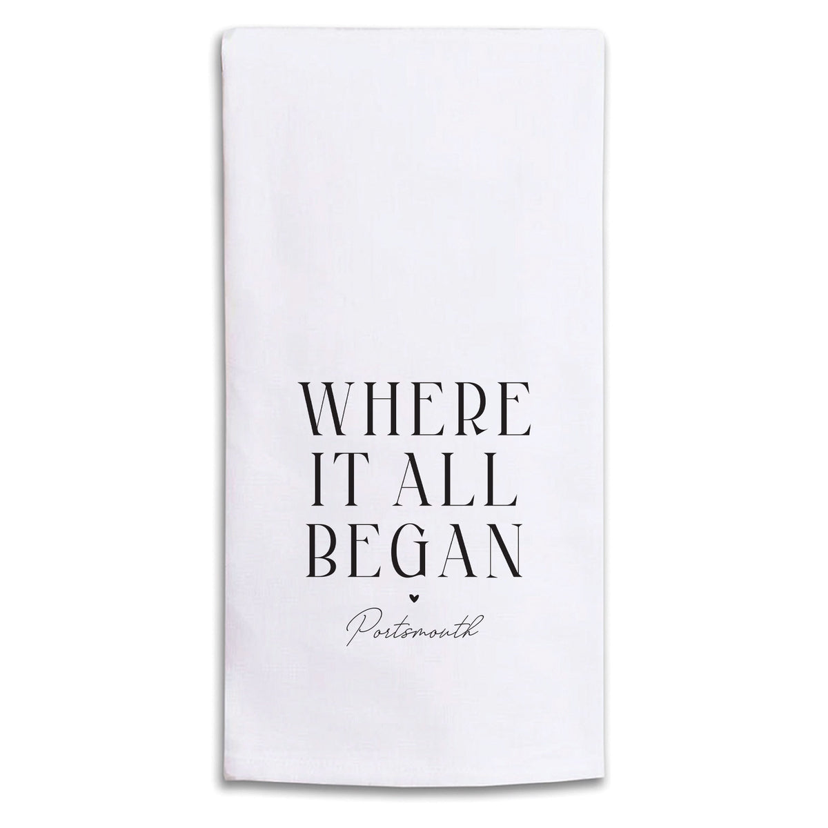 Where It All Began Personalized Tea Towel