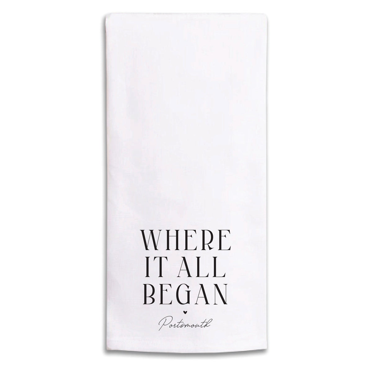 Where It All Began Personalized Tea Towel