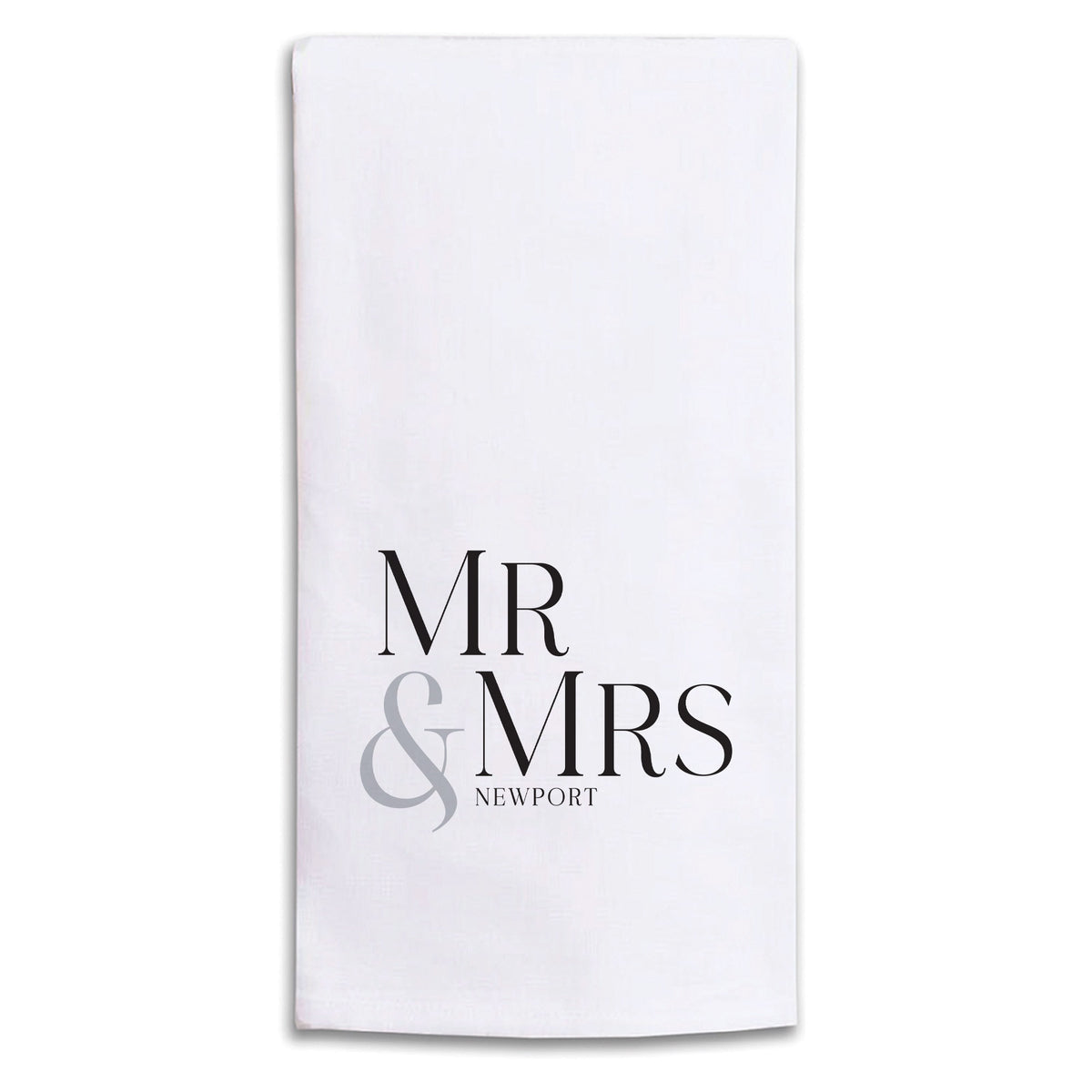 Mr & Mrs Personalized Tea Towel