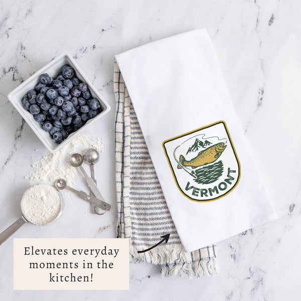 Fishing Personalized Tea Towel