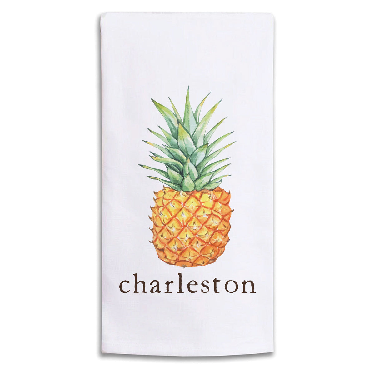 Pineapple Personalized Tea Towel