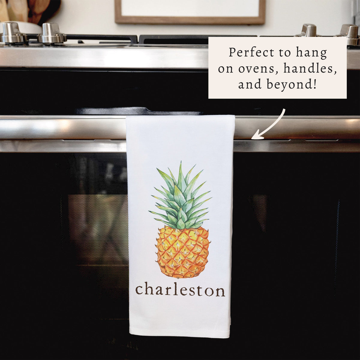 Pineapple Personalized Tea Towel