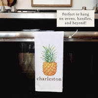 Pineapple Personalized Tea Towel