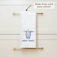 Sea Turtle Personalized Tea Towel