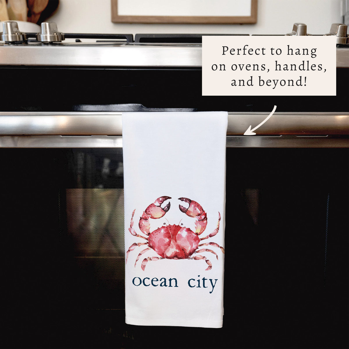 Crab Personalized Tea Towel