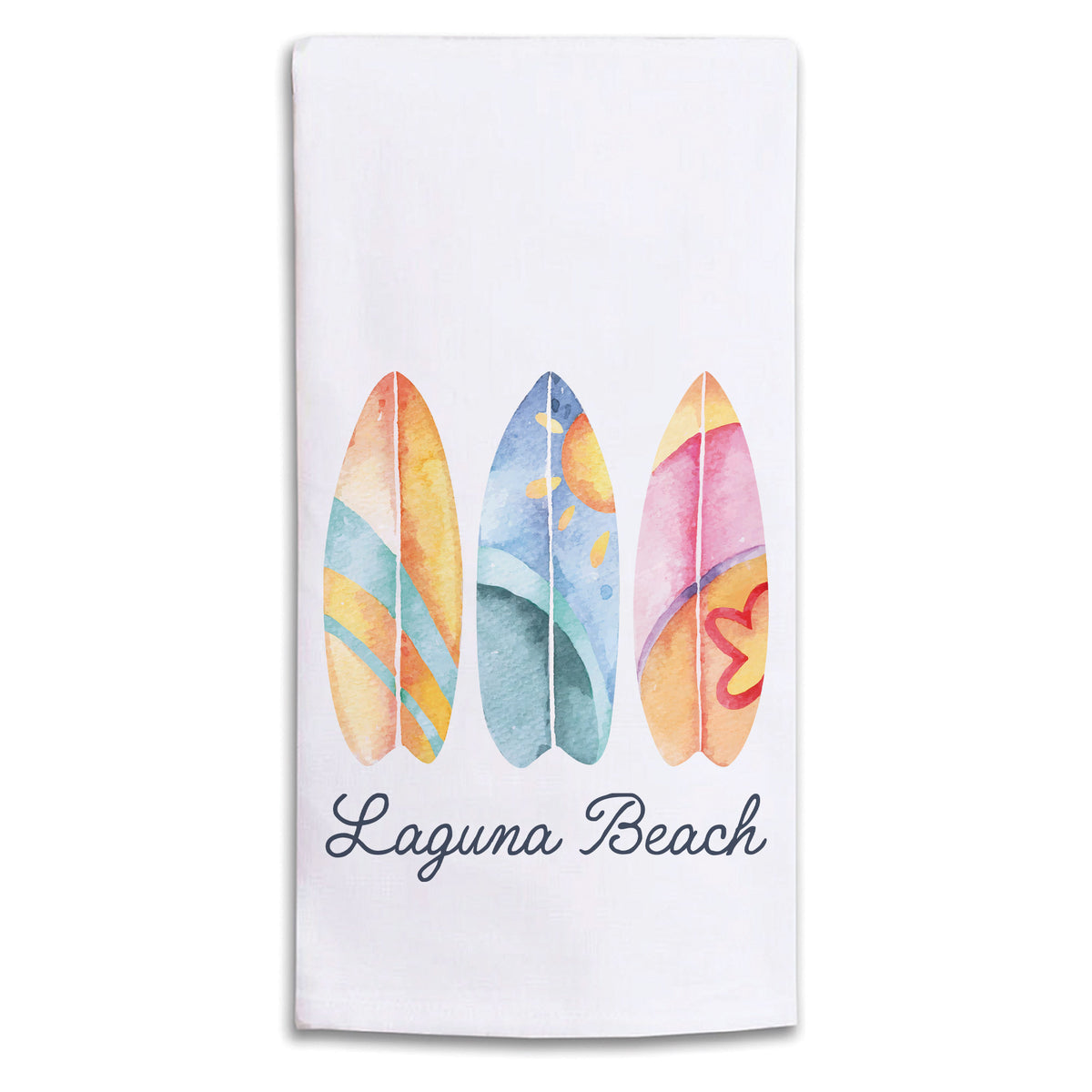Surfboards Personalized Tea Towel