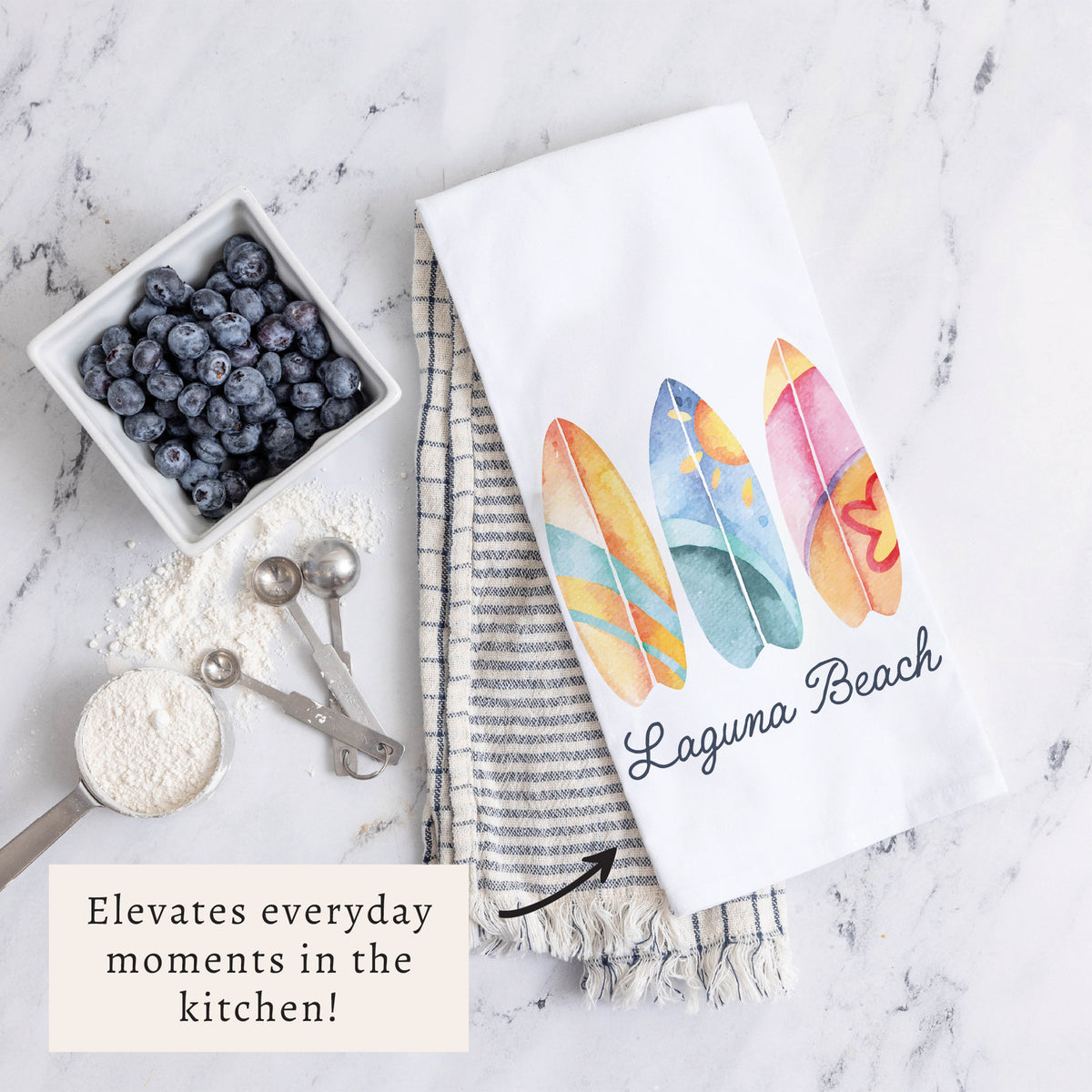 Surfboards Personalized Tea Towel