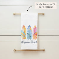 Surfboards Personalized Tea Towel