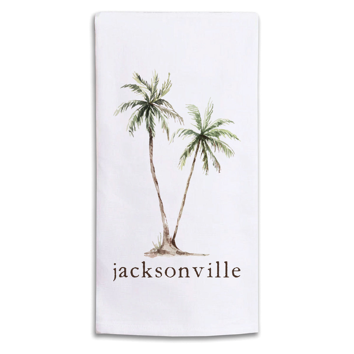 Palm Trees Personalized Tea Towel
