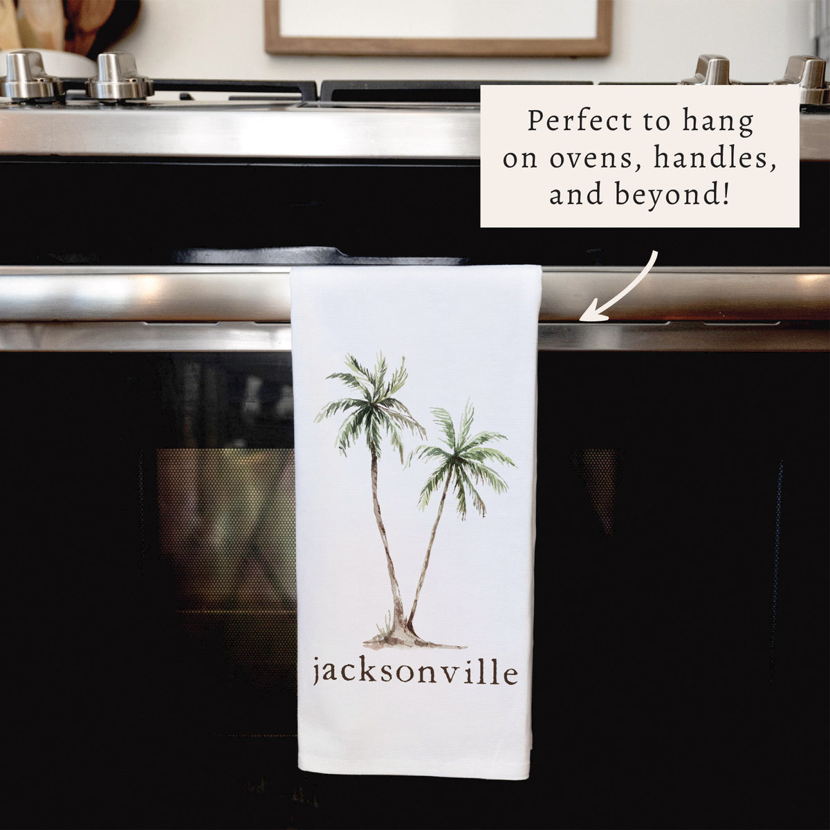 Palm Trees Personalized Tea Towel