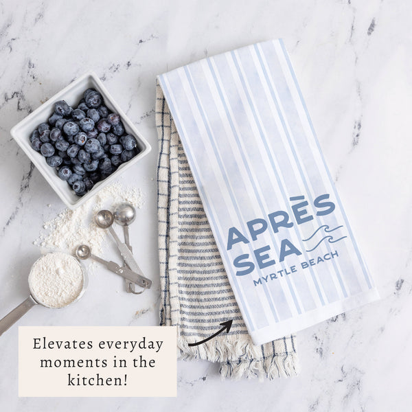 Apres Sea Personalized Tea Towel