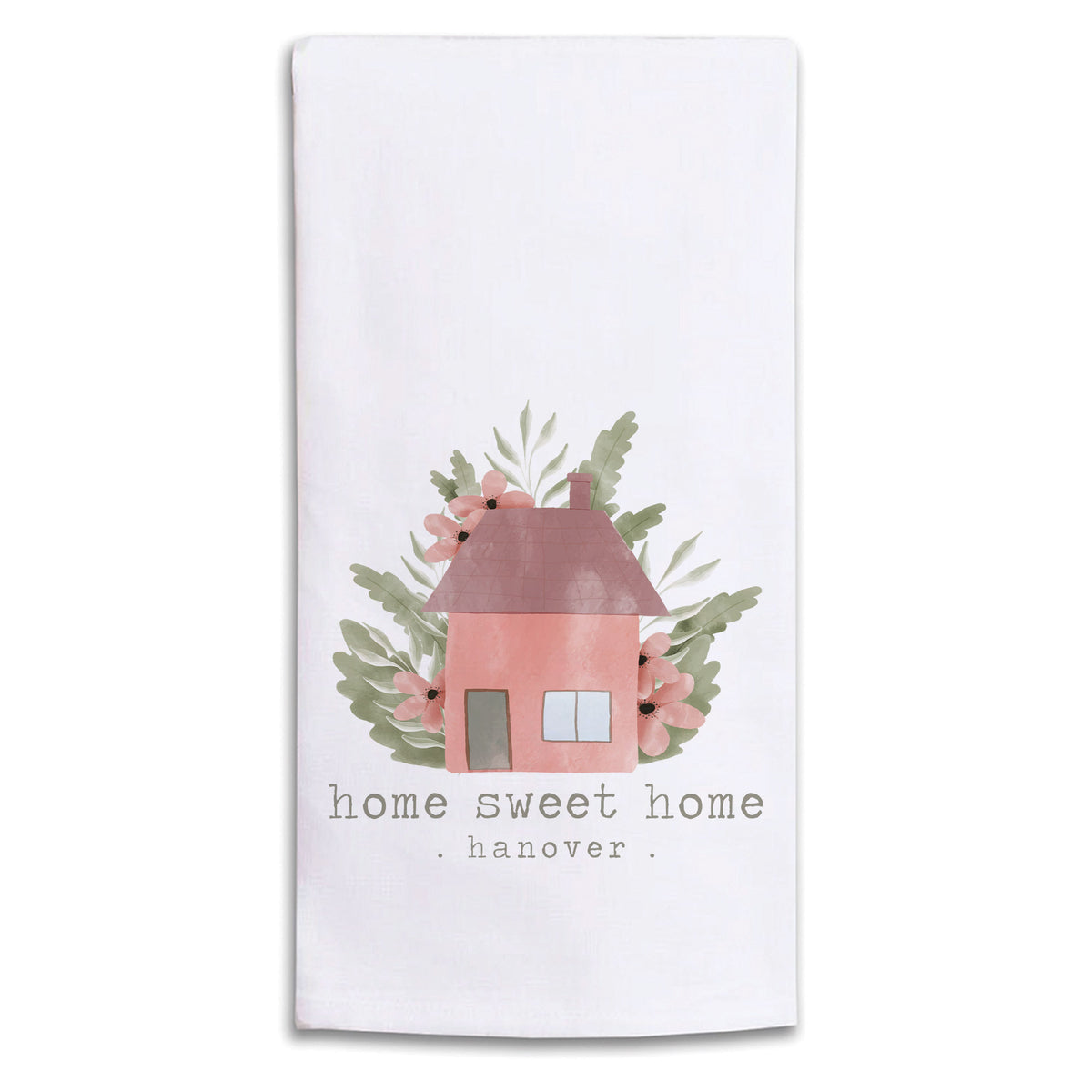Home Sweet Home Personalized Tea Towel
