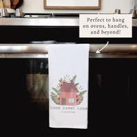 Home Sweet Home Personalized Tea Towel