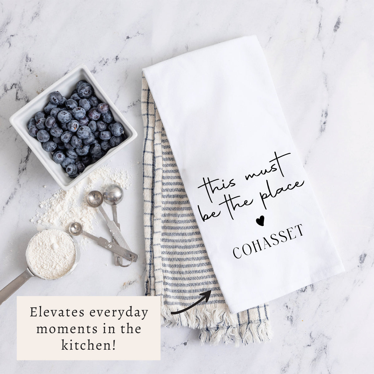 This Must Be The Place Personalized Tea Towel