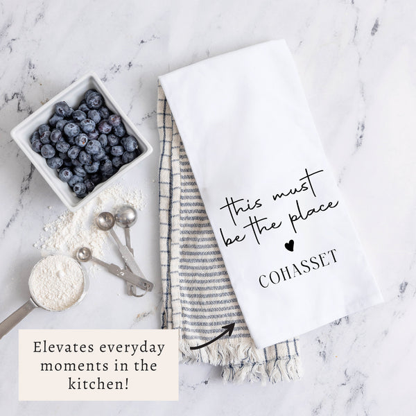 This Must Be The Place Personalized Tea Towel