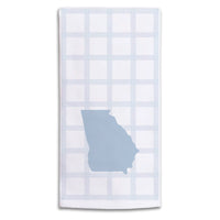 State Gingham Personalized Tea Towel