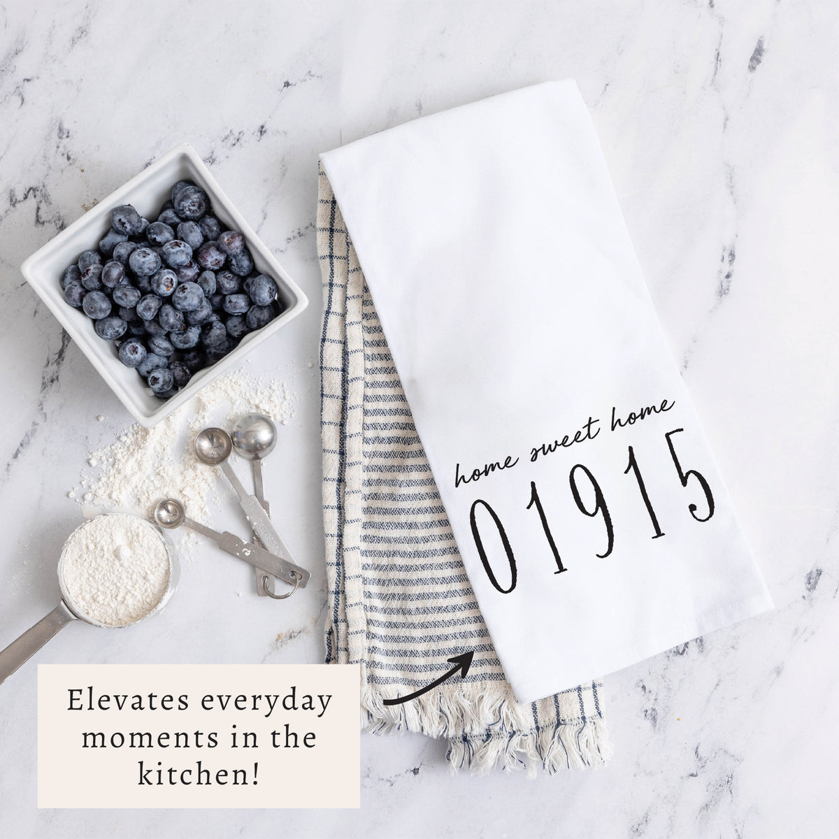 Home Sweet Home Personalized Tea Towel