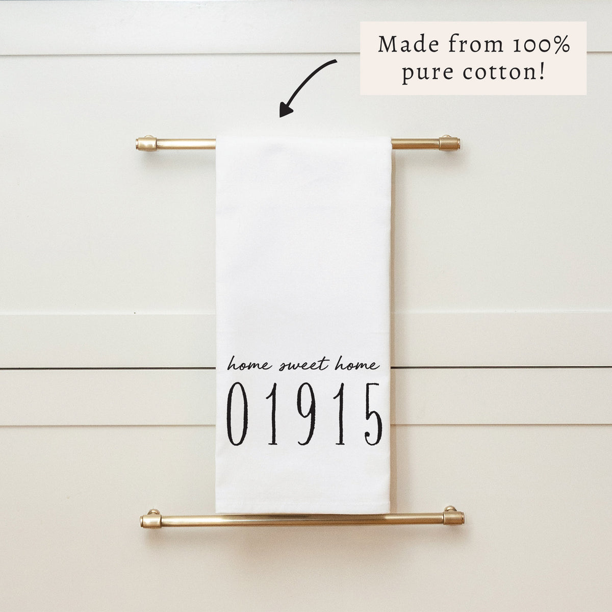 Home Sweet Home Personalized Tea Towel