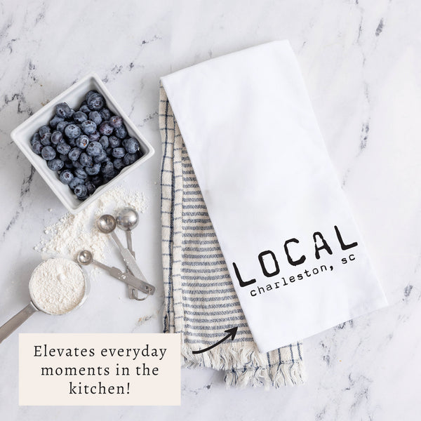 Local City Personalized Tea Towel