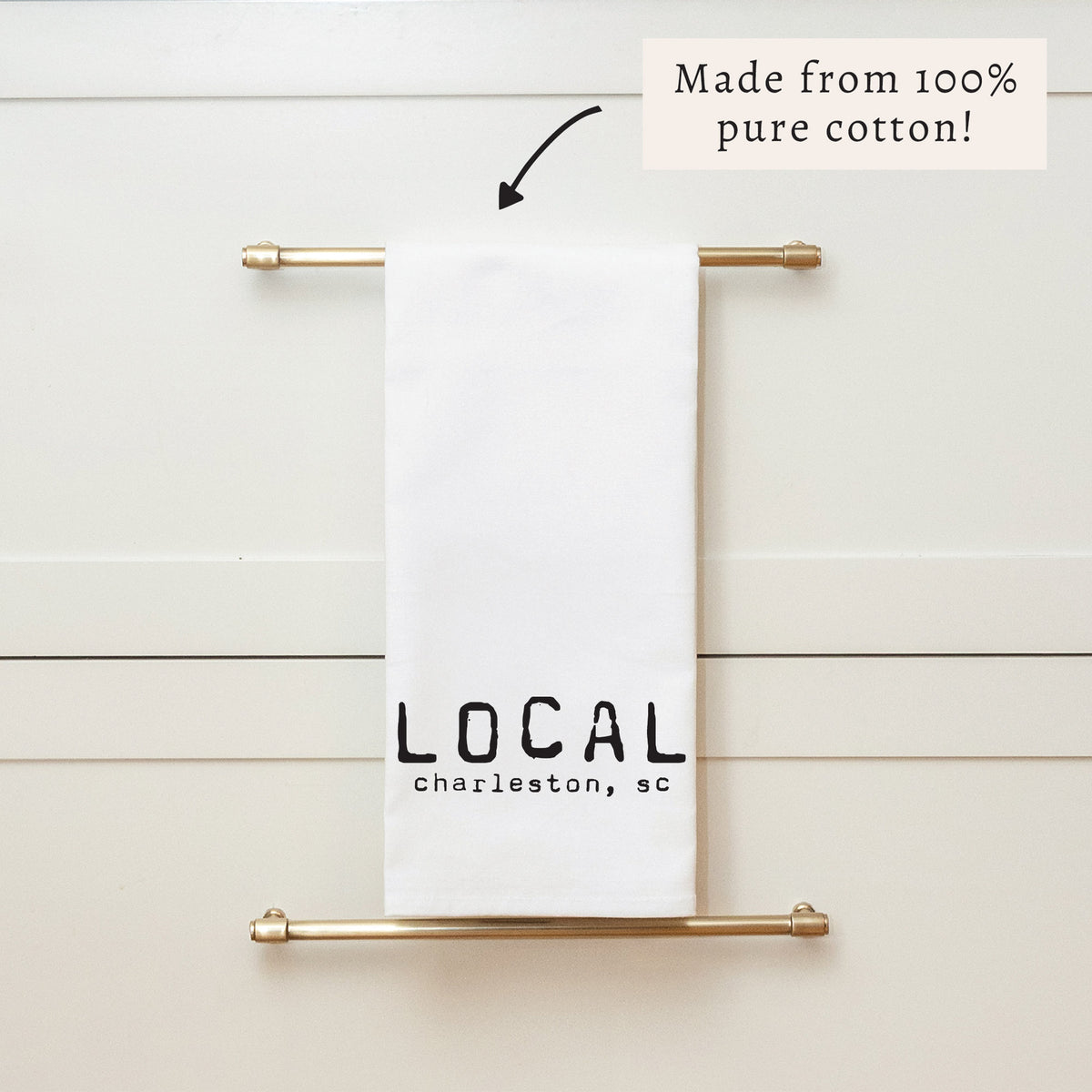 Local City Personalized Tea Towel