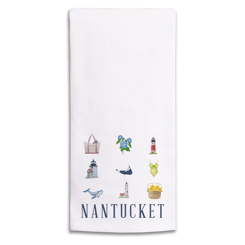 Nantucket Icon Tea Towel
