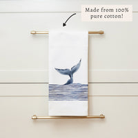 Whale Tail Tea Towel