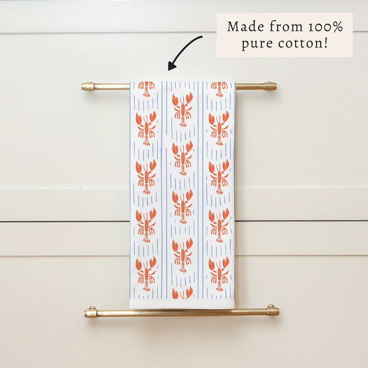 Lobsters Tea Towel