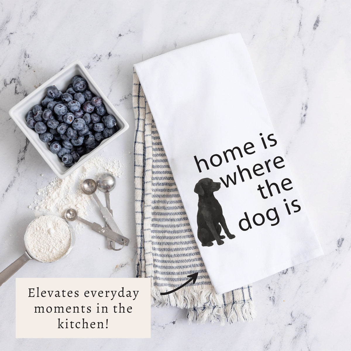 Home Is Where The Pet Dog Tea Towel